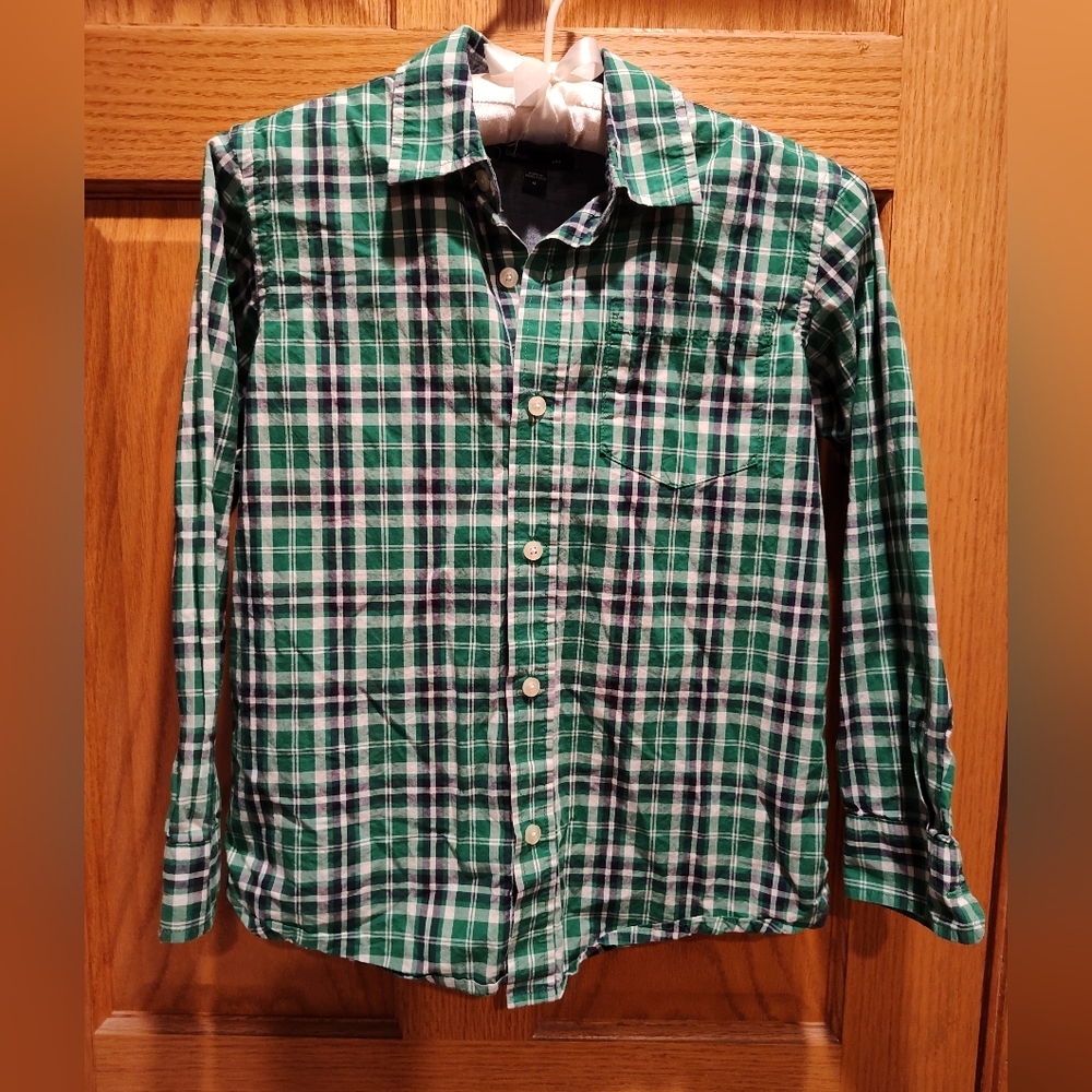 GAP Boys M (8) Plaid Shirt